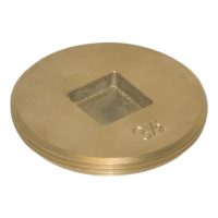 3" Brass Clean-Out Plug - Countersunk Head