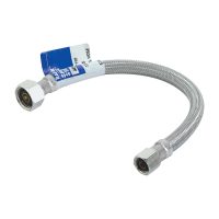 3/8" Comp. x 1/2" FIP Braided Stainless Steel Faucet Connector - 20"