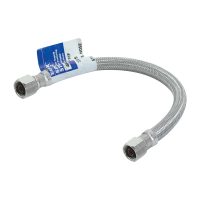 3/8" Comp. Braided Stainless Steel Faucet Connector - 60"